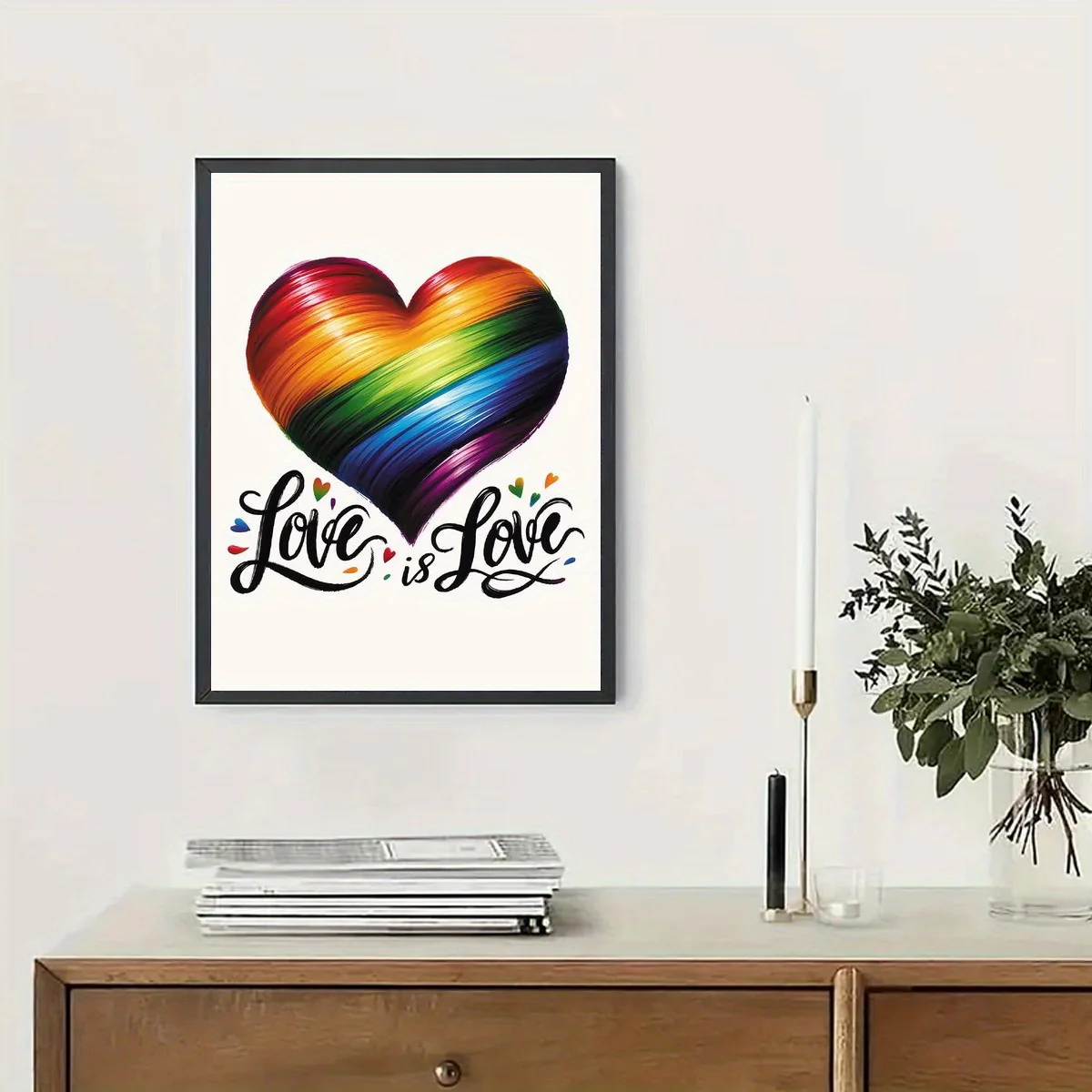 Affiche LGBT Coeur Love is Love – Image 4