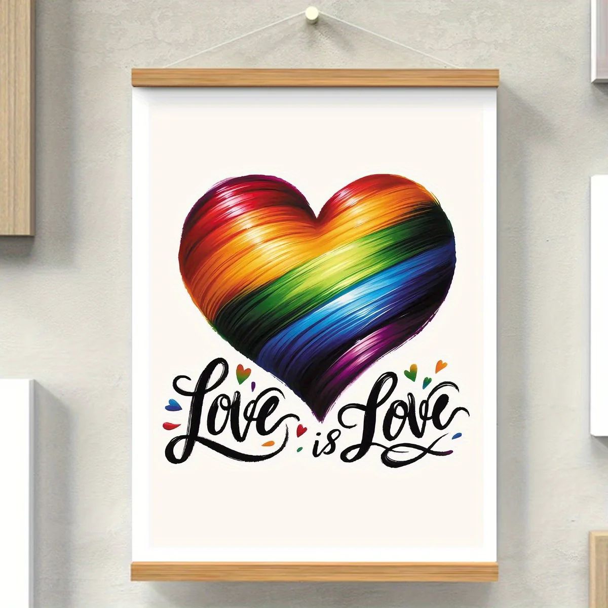 Affiche LGBT Coeur Love is Love – Image 3