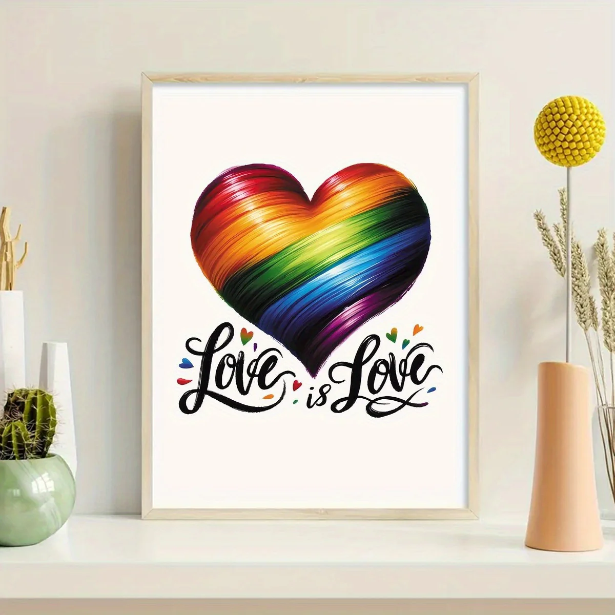 Affiche LGBT Coeur Love is Love – Image 2