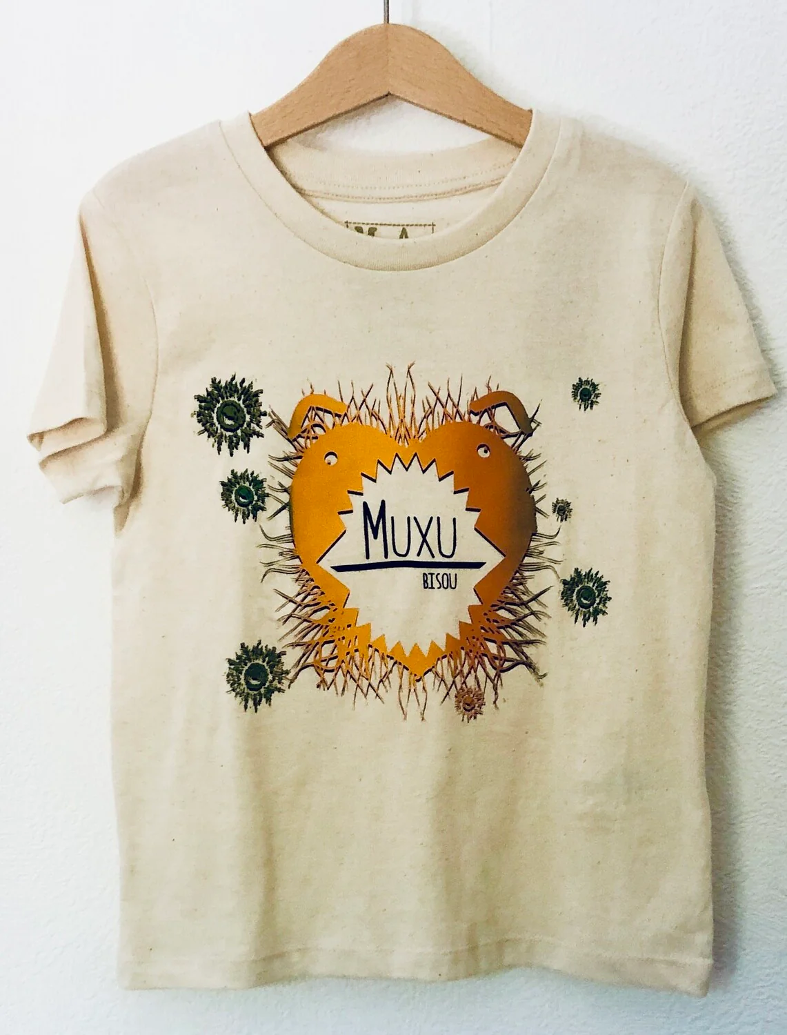 T-shirt manches courtes enfant - MUXU / BISOU – Image 2
