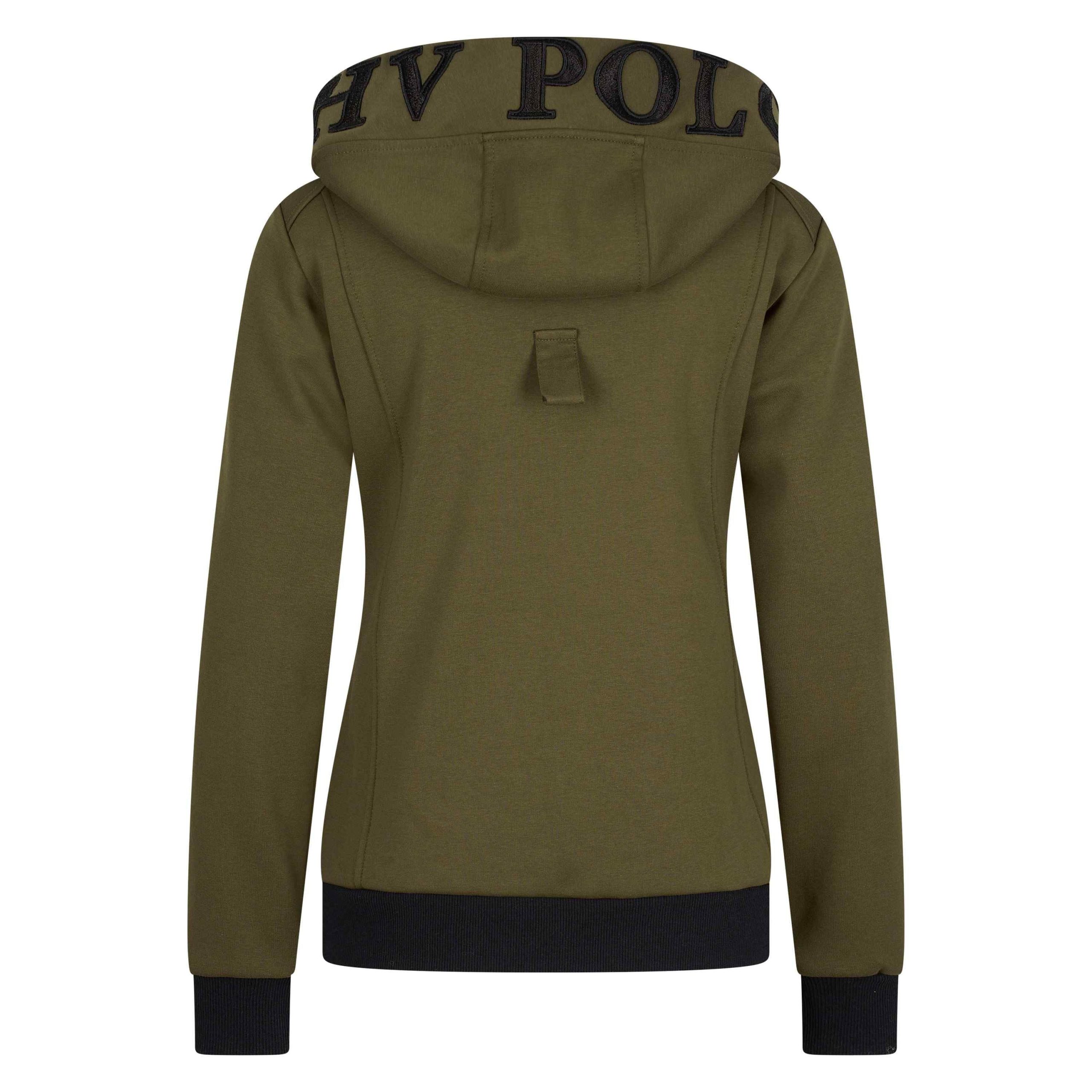 HV Polo - Sweat zippé à capuche femme Deborah kaki – Image 4