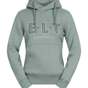E.L.T- Sweat à capuche femme Rio bleu argenté