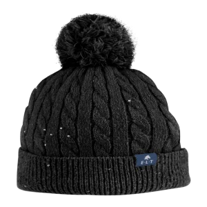 E.L.T - Bonnet à pompon noir