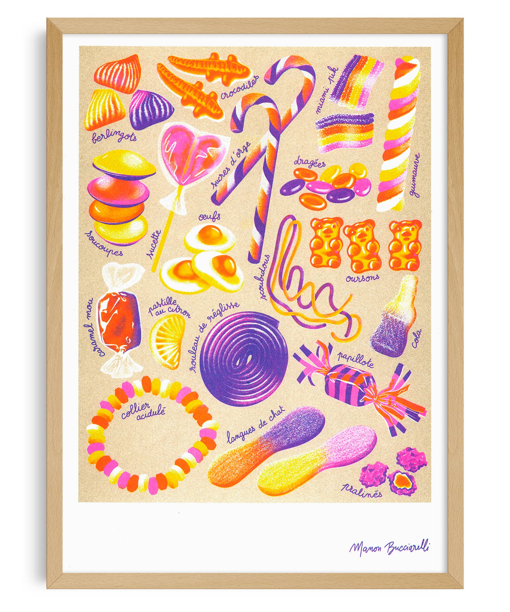 Affiche A3 Manon Bucciarelli - Bonbons