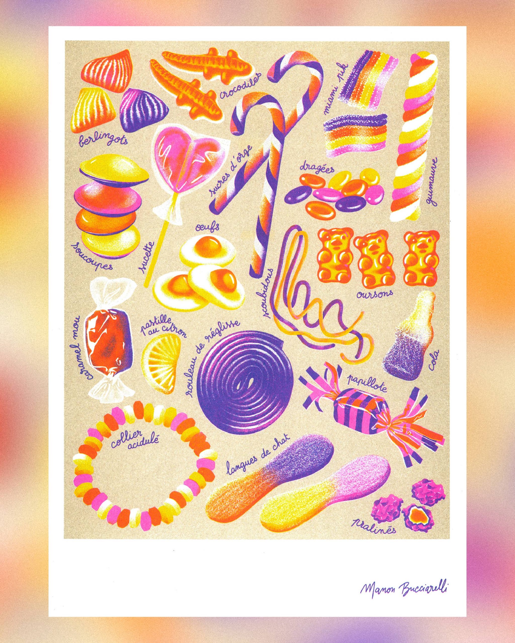 Affiche A3 Manon Bucciarelli - Bonbons – Image 4