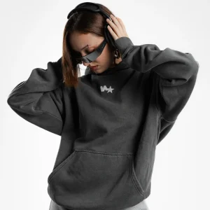 "N-star" Fade Out Grey Hoodie