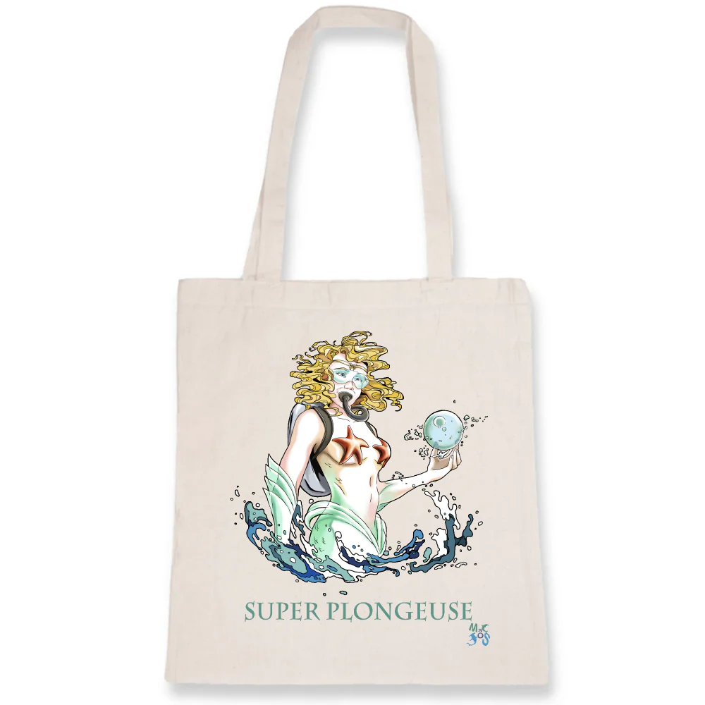 Tote bag femme : Super Plongeuse