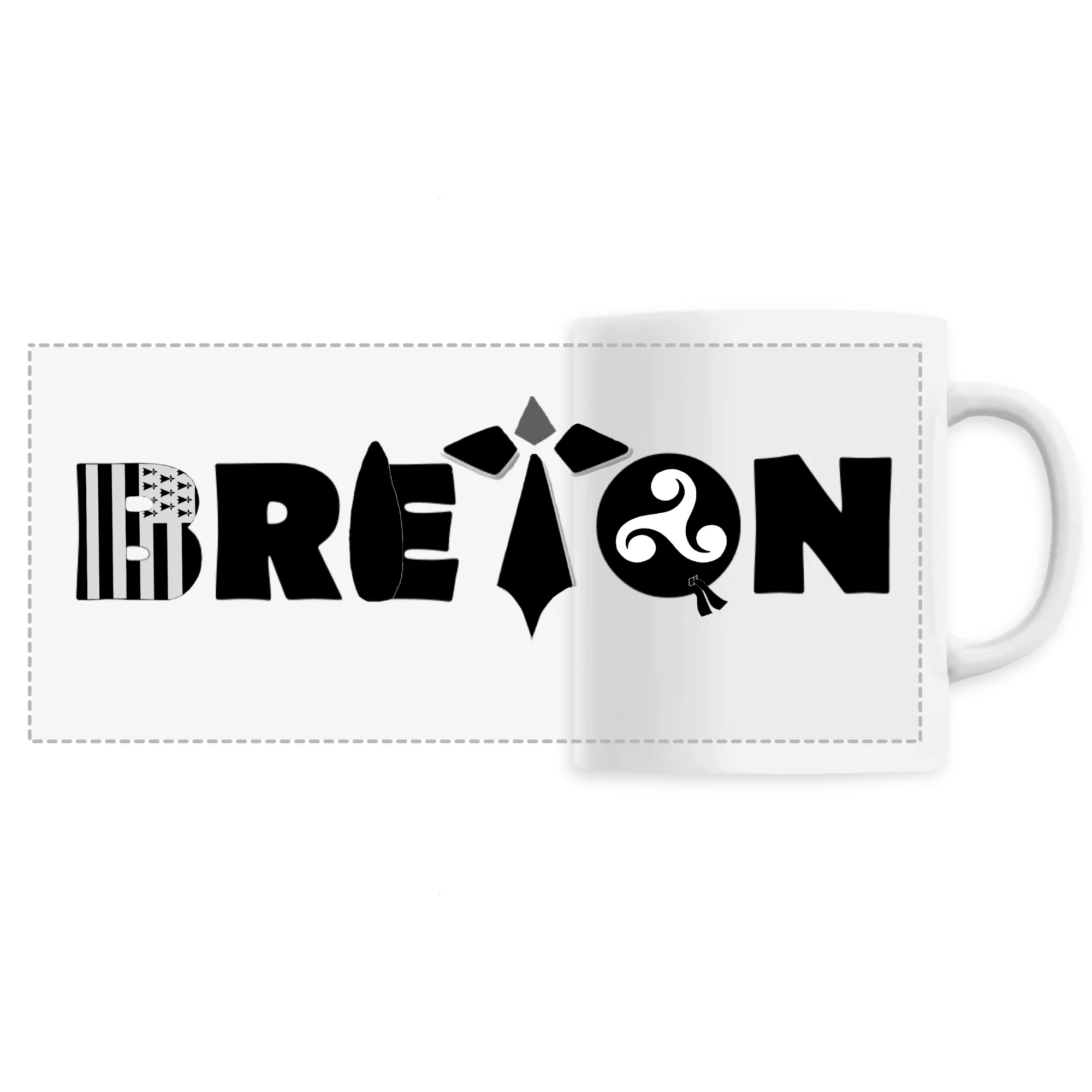 BZH-Mug spécial Breton en céramique
