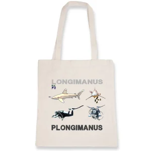Tote-bag MacJos - Coton BIO : longimanus plongimanus