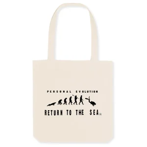 Tote-bag MacJos - Coton BIO - personal evoution return to the sea