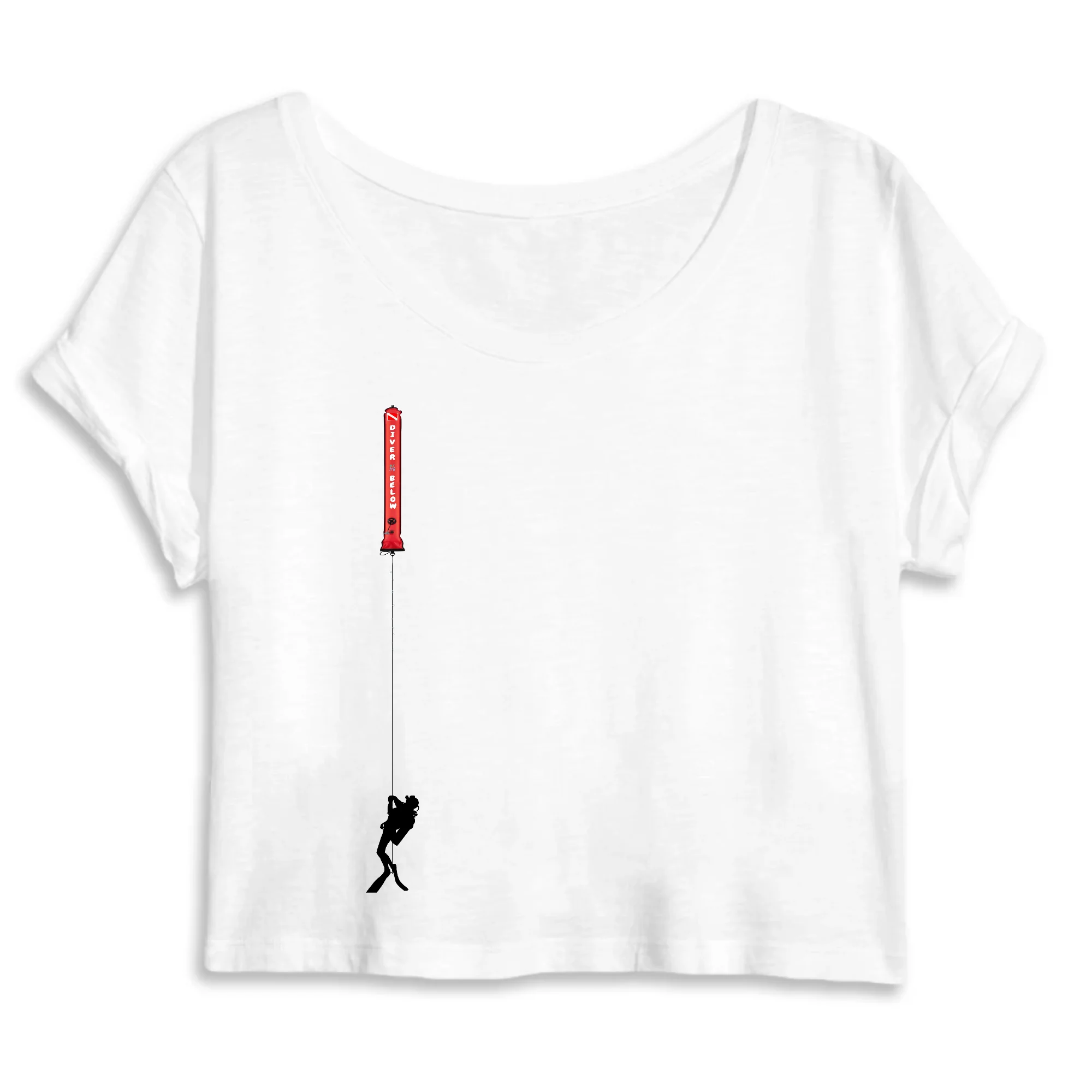 Crop Top 100% bio MacJos plongée parachute de palier – Image 2