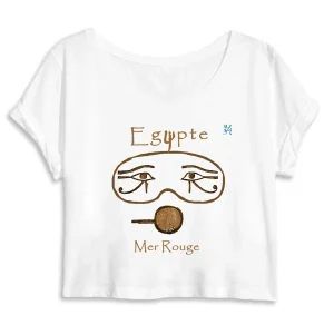 Crop Top 100% bio MacJos masque antique egyptien