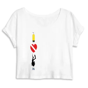 Crop Top 100% bio MacJos I love plongée