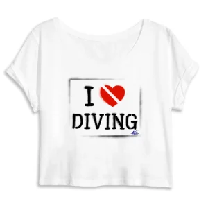 Crop Top 100% bio MacJos I love plongée