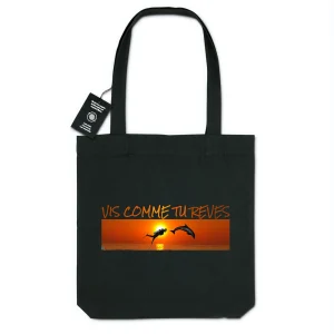 Tote-bag MacJos -100% recyclé - vis comme tu reves