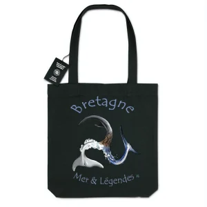 Totebag - BIO - 100% recyclé - triskel marin bretagne