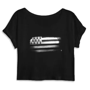 Crop Top 100% bio MacJos drapeau breton