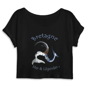 Crop Top MacJos 100% bio Bretagne mer et legende