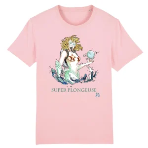 T-shirt plongée bio : Super Plongeuse