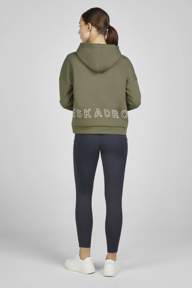 ESKADRON - Sweat shirt hood à capuche femme Classic Sports kaki – Image 4