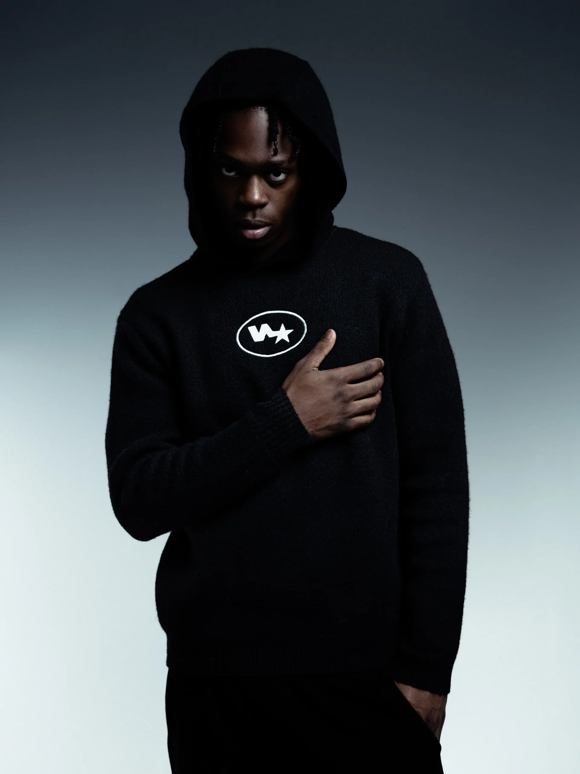 N-star Hoodie Knit Black – Image 4