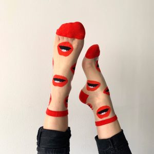 Chaussettes transparentes Bouches