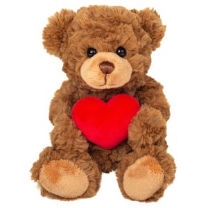 Peluche Ourson Coeur Marron