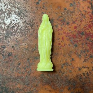 Petite Madone en cire coloris Jaune Fluo