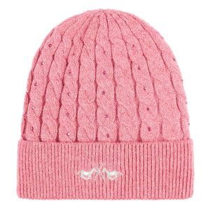 HV POLO - Bonnet femme Luna rose chiné