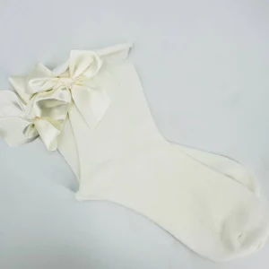 Chaussettes Nlanches avec un noeud Satin