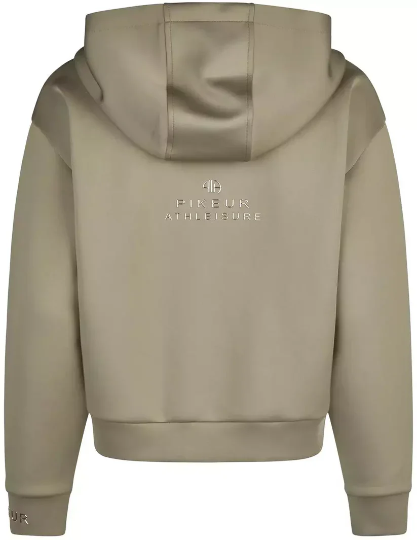PIKEUR - Sweat à capuche zippé femme Athleisure kaki – Image 3