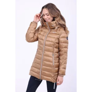 HV Polo - Doudoune longue femme Christine marron claire