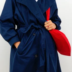 Trench-coat ANDREA Marine Doublure Coeurs