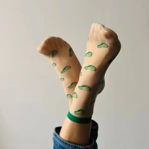 Chaussettes transparentes Avocats