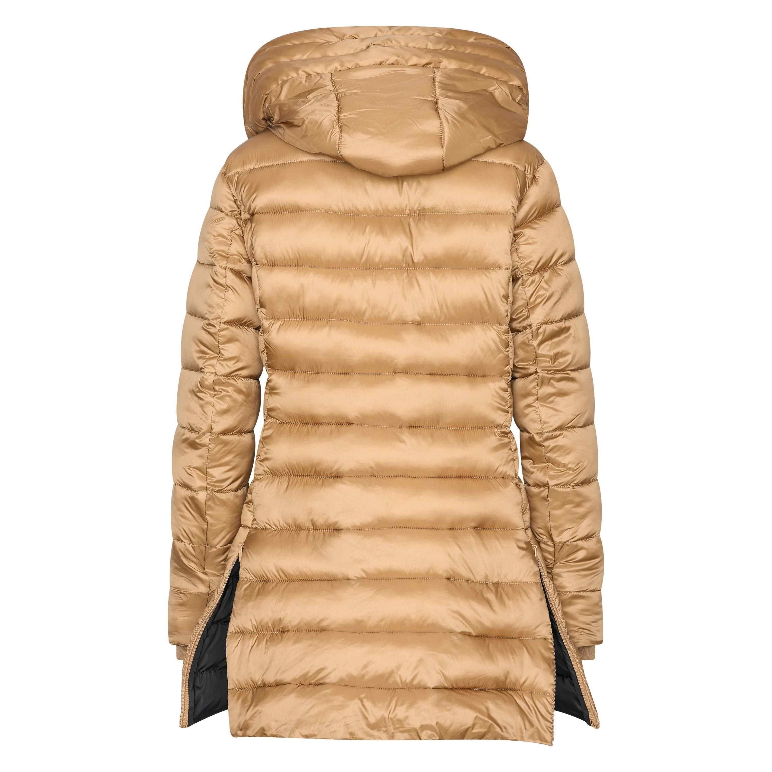 HV Polo - Doudoune longue femme Christine marron claire – Image 4