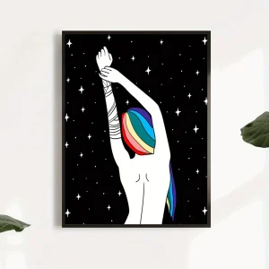 Affiche LGBT  Rainbow Hair