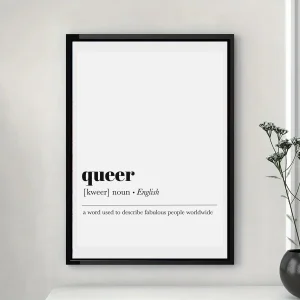 Affiche LGBT  Queer Definition
