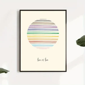 Affiche LGBT  Sunset Love is Love