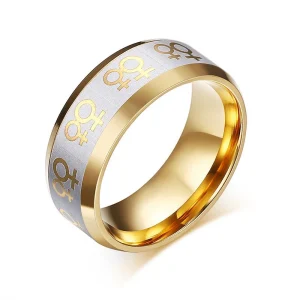 Bague LGBT Mariage Lesbien