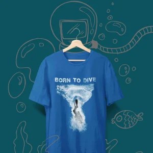T-shirt plongée -Stock : Born To Dive