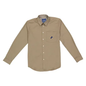 Chemise unisexe upcyclée - Beige sable