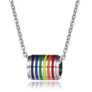 Collier Acier  Pendentif LGBT