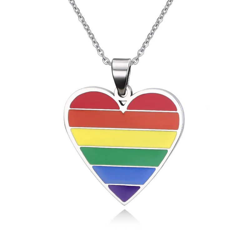 Collier LGBT Coeur