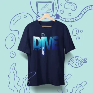 T-shirt bio plongée-Stock : Dive