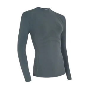 Samshield - T-shirt technique manches longues femme Alicia Turtle Neck Steel Grey