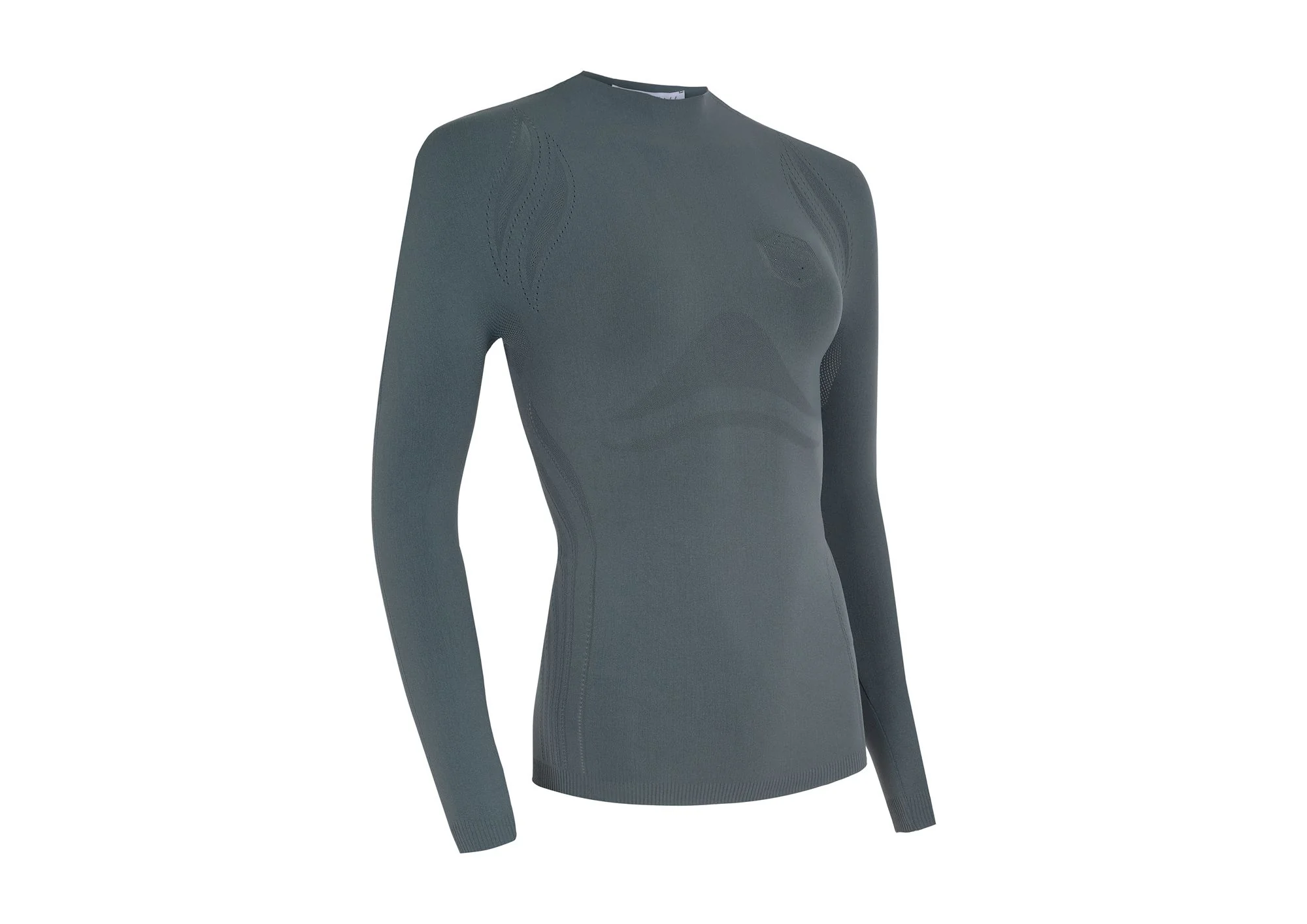 Samshield - T-shirt technique manches longues femme Alicia Turtle Neck Steel Grey