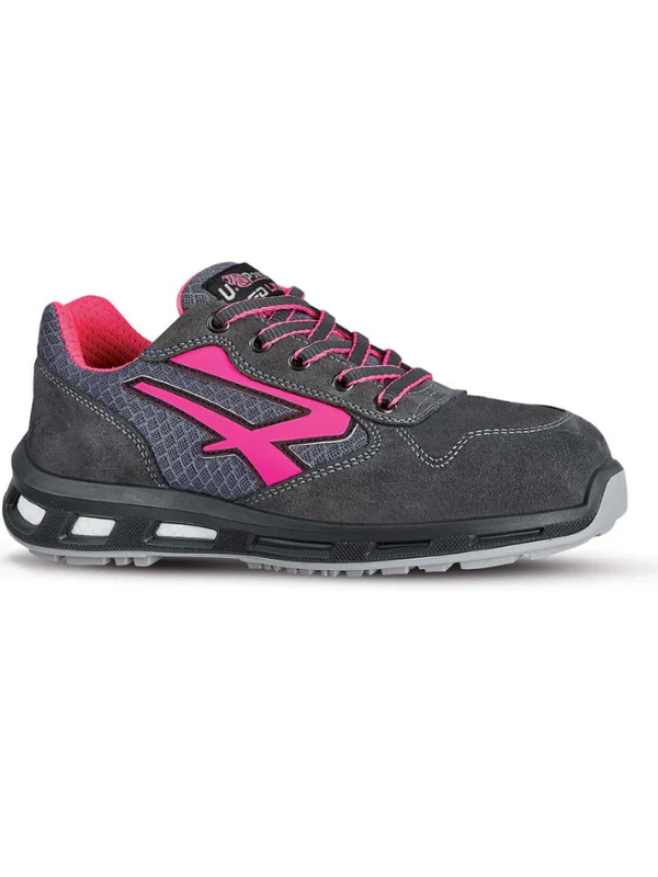 Chaussure de sécurité femme Upower VEROK - Gris/rose