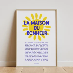 Affiche A3 | La Maison du bonheur