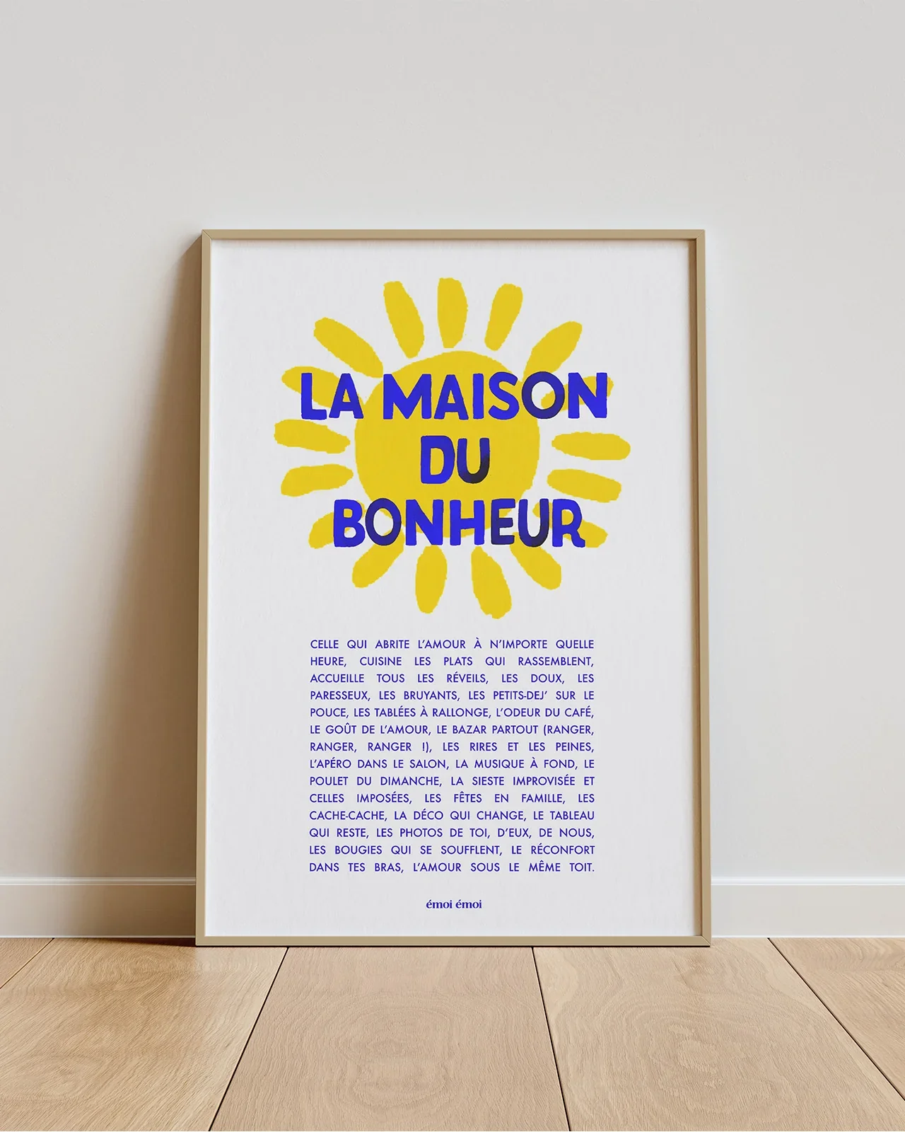 Affiche A3 | La Maison du bonheur