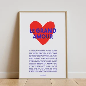 Affiche A3 | Le grand amour